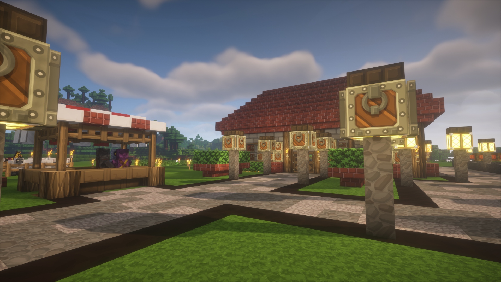 Minecraft farm and house build on KnightByte Network SMP