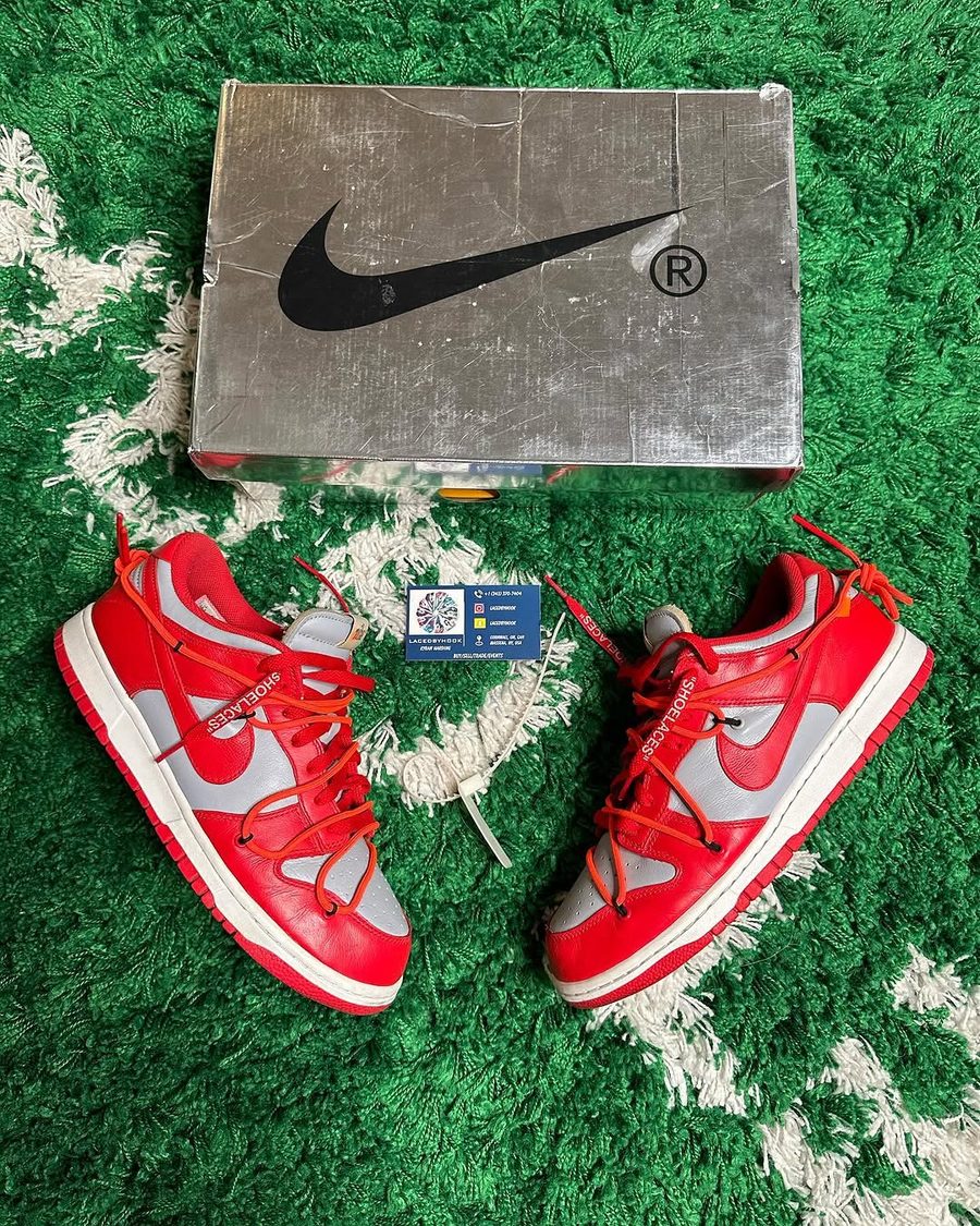 NIKE Dunk Low “Off-White University Red”